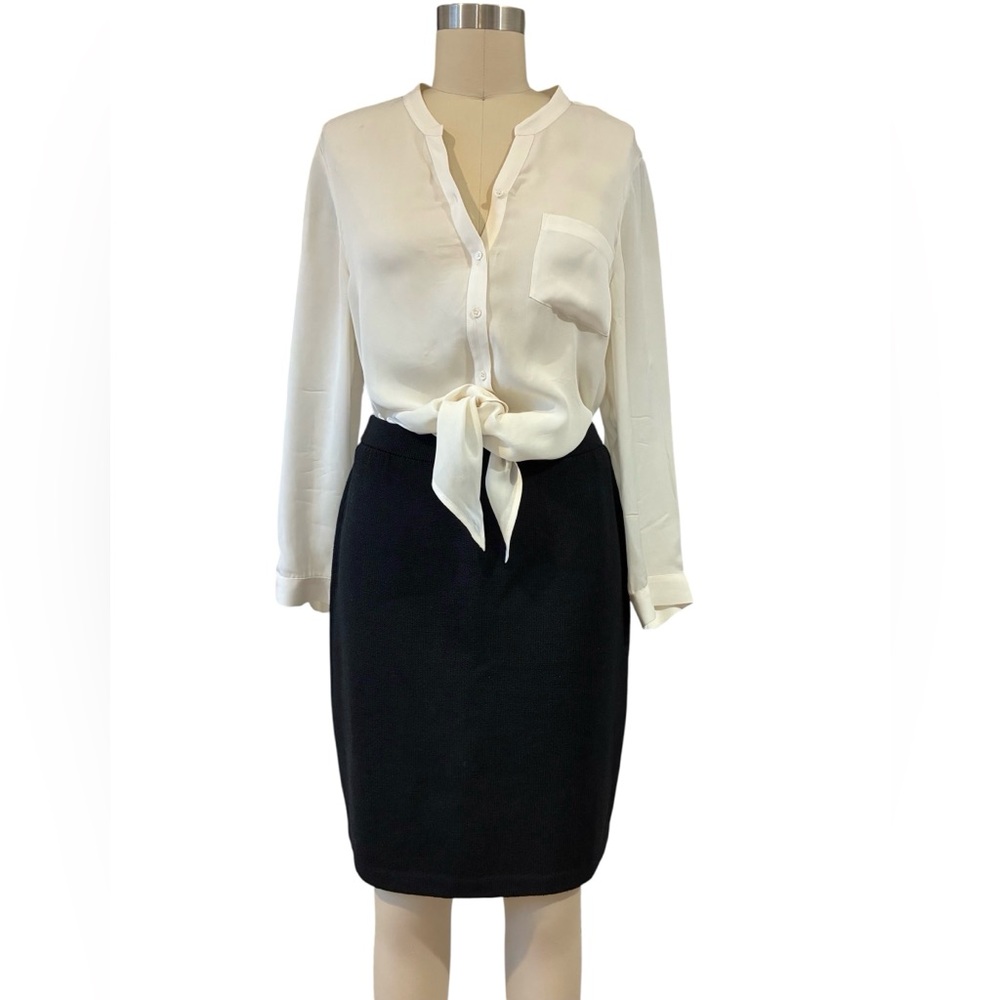 St. John Collection Black Pencil Skirt New Sz 6